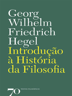 cover image of Introdução à História da Filosofia